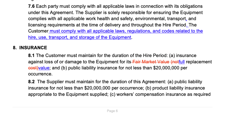 INKD Review - redlined contract markup